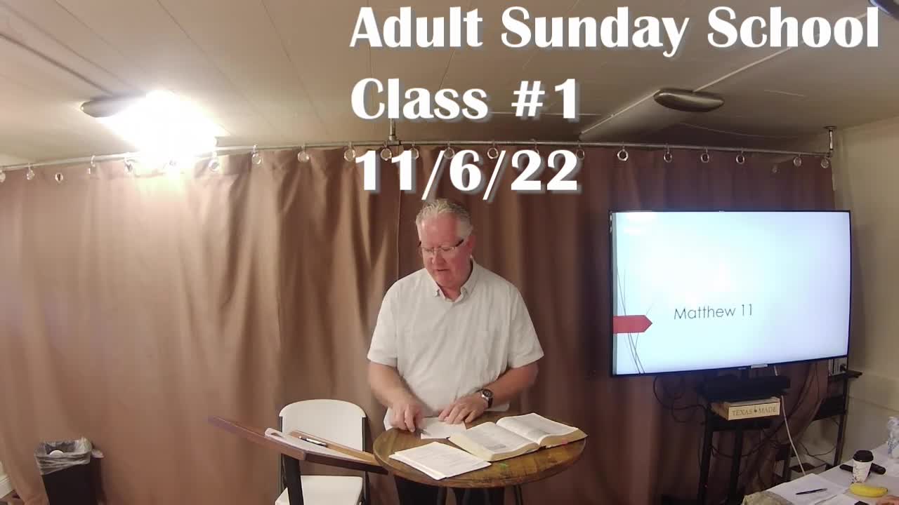 Adult Sunday School 1