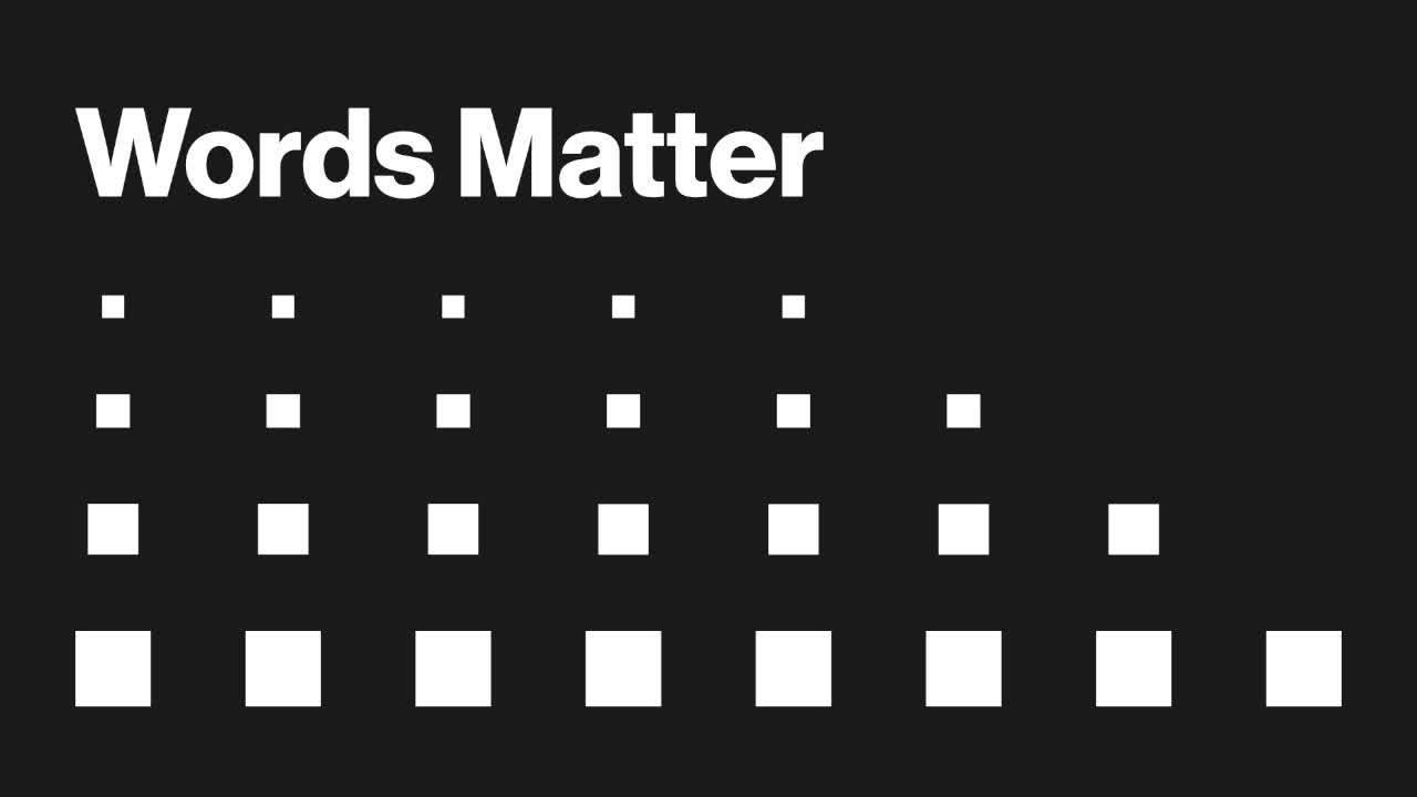 Words Matter