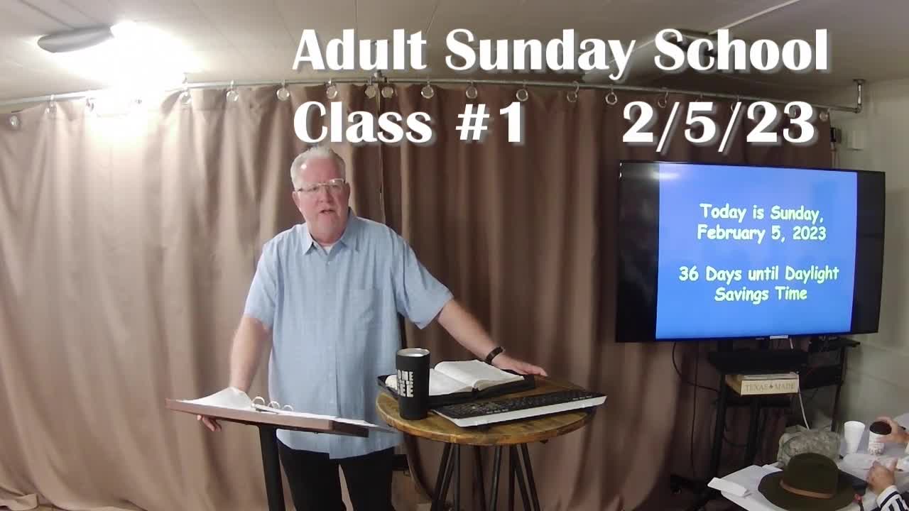 Adult Sunday School 1