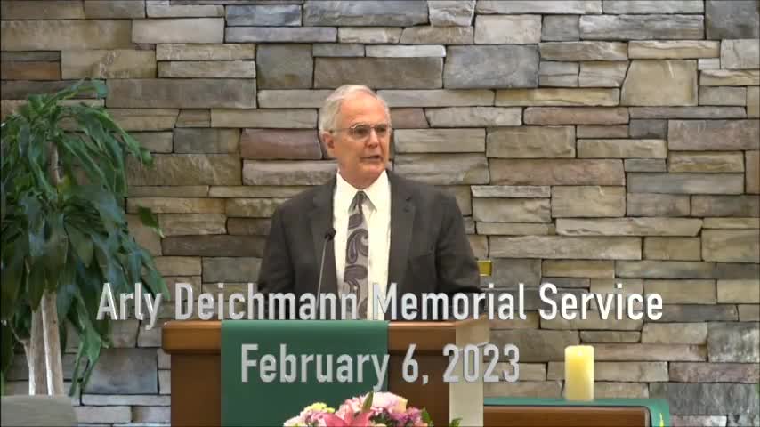 Arly Deichmann Memorial Service 2-6-23