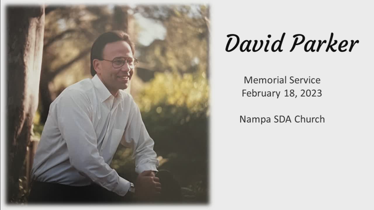 David Parker Memorial Service