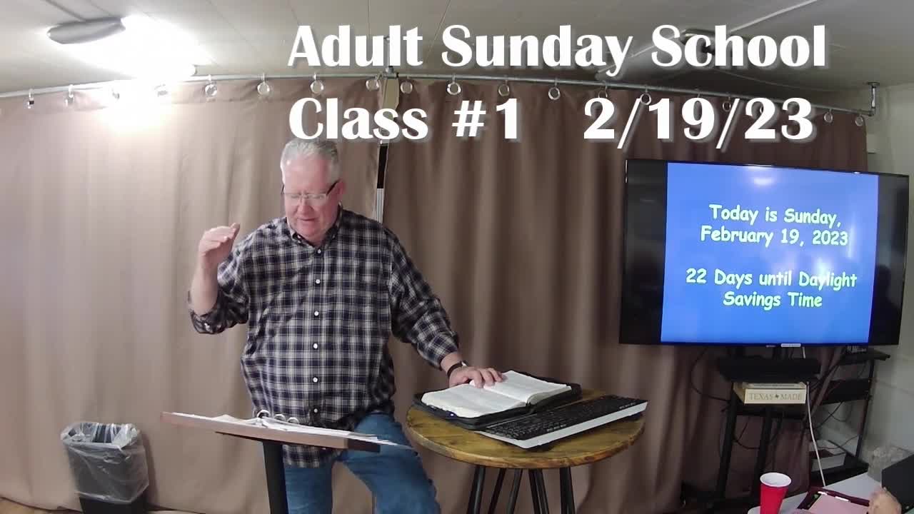 Adult Sunday School 1