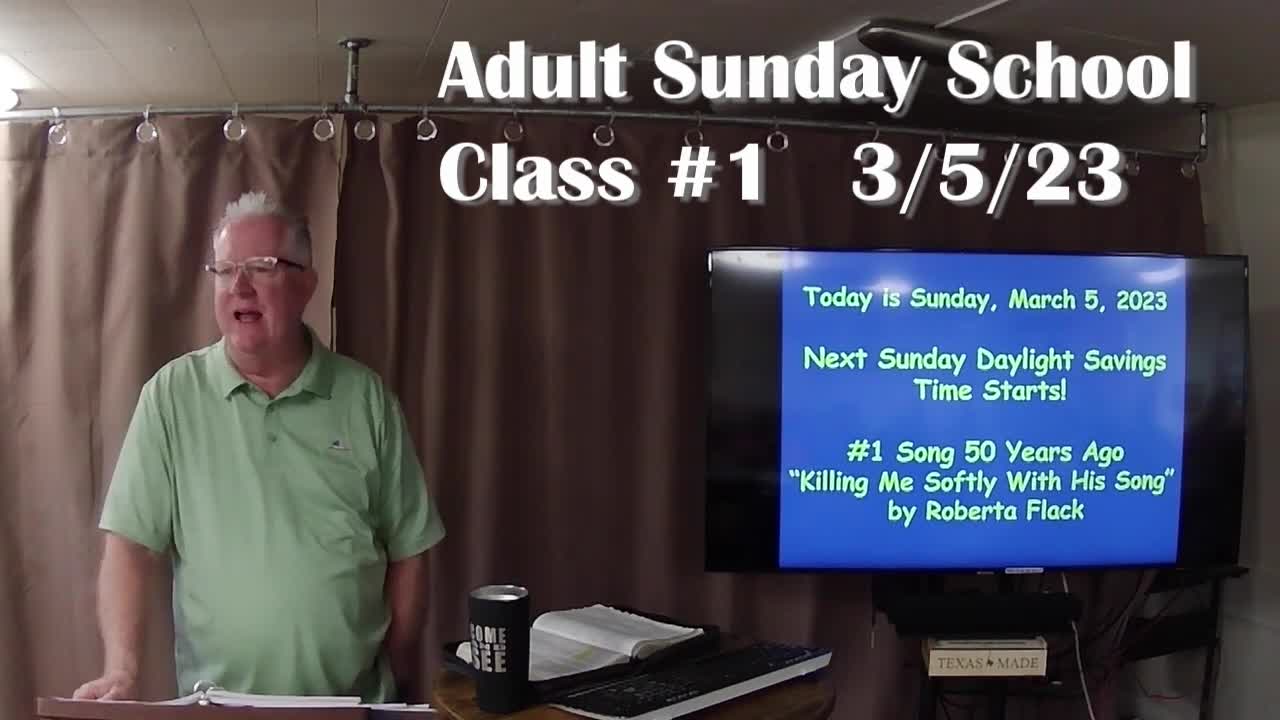 Adult Sunday School 1