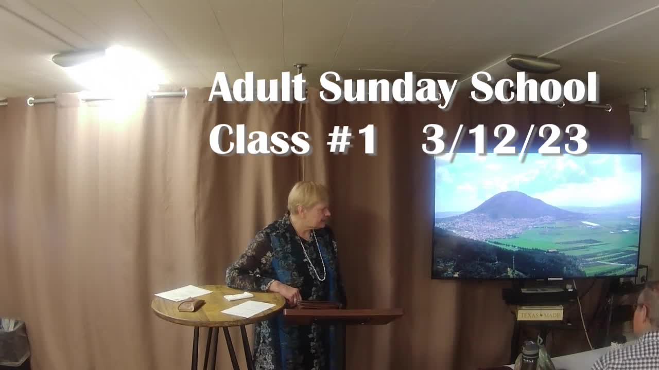 Adult Sunday School 1