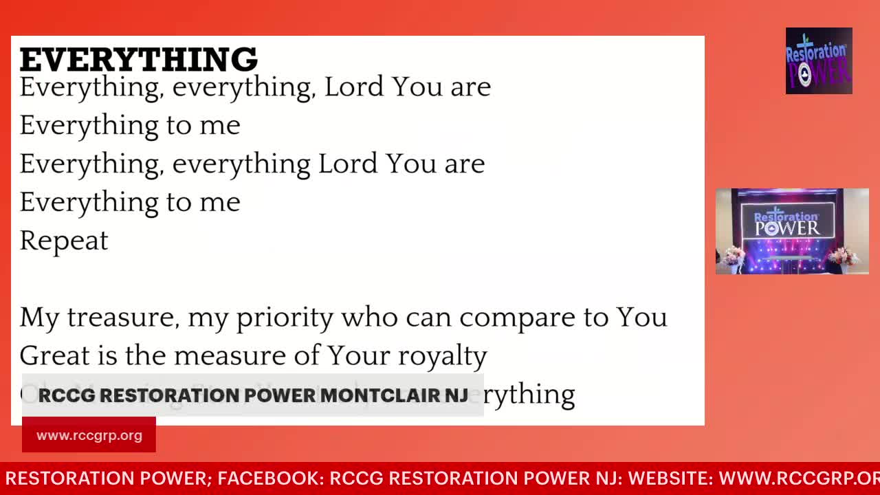SUNDAY WORSHIP SERVICE