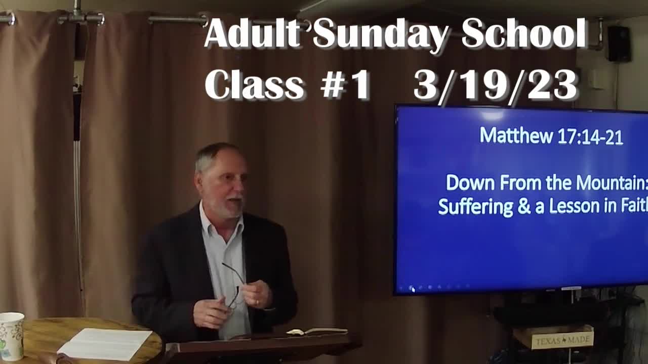 Adult Sunday School 1