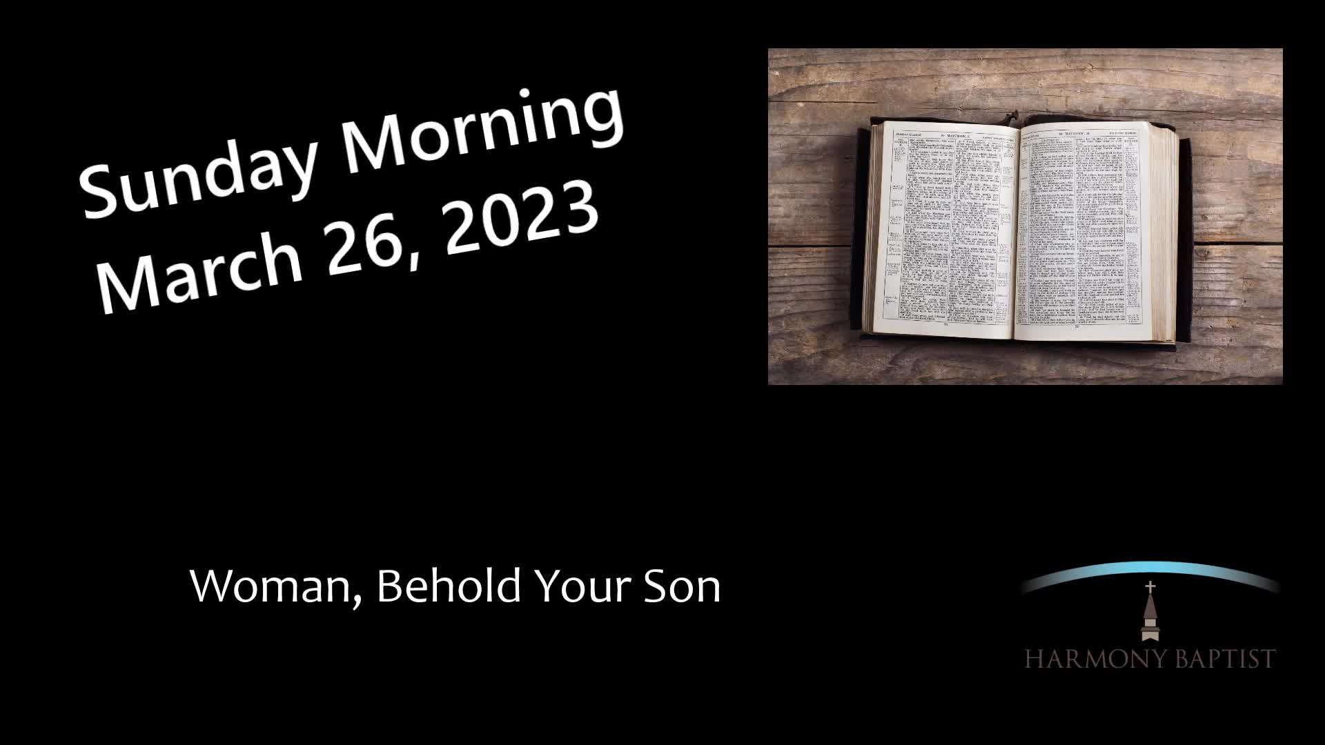 Woman Behold Thy Son