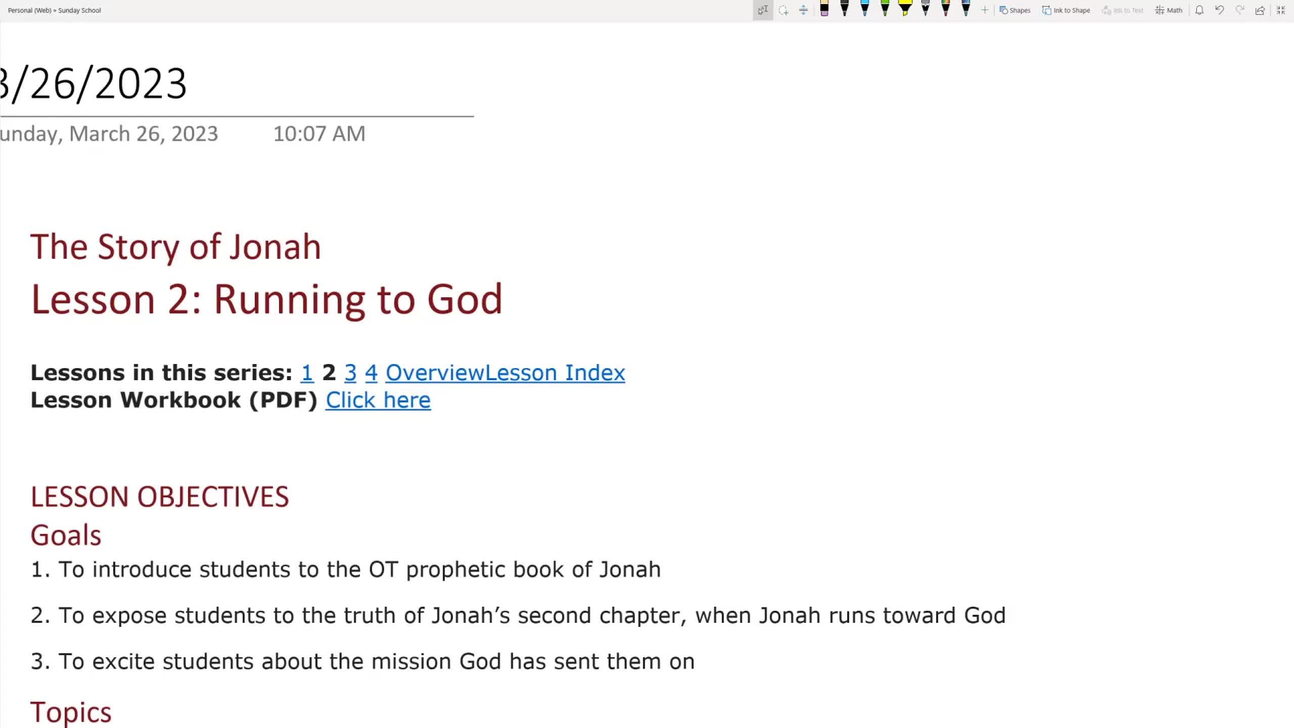 The Story of Jonah