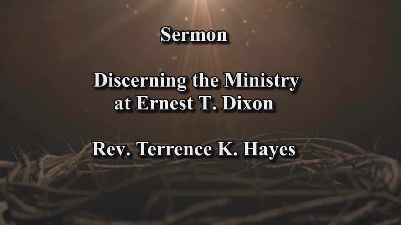 Ernest T Dixon UMC  Sunday Worship Service 