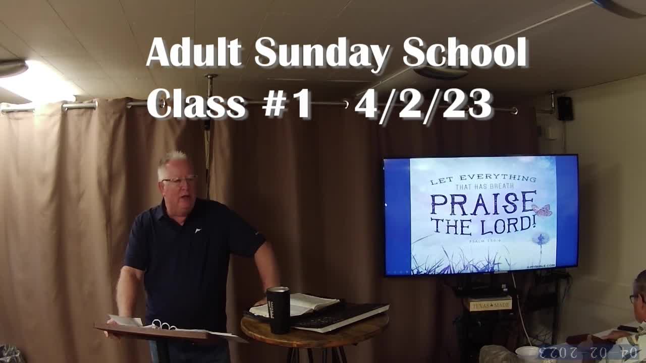 Adult Sunday School 1