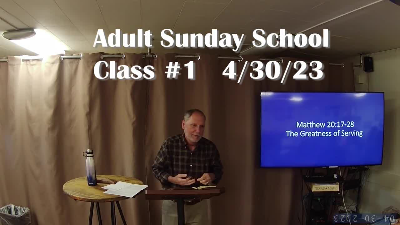 Adult Sunday School 1