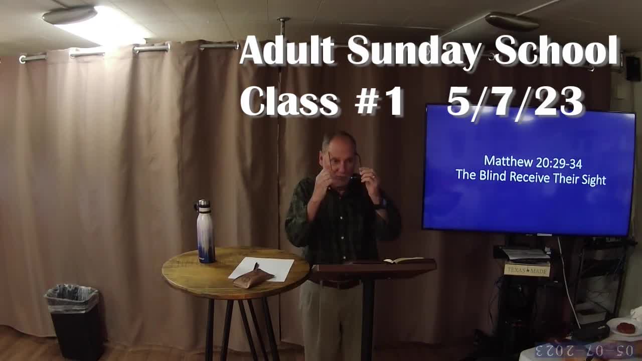 Adult Sunday School 1