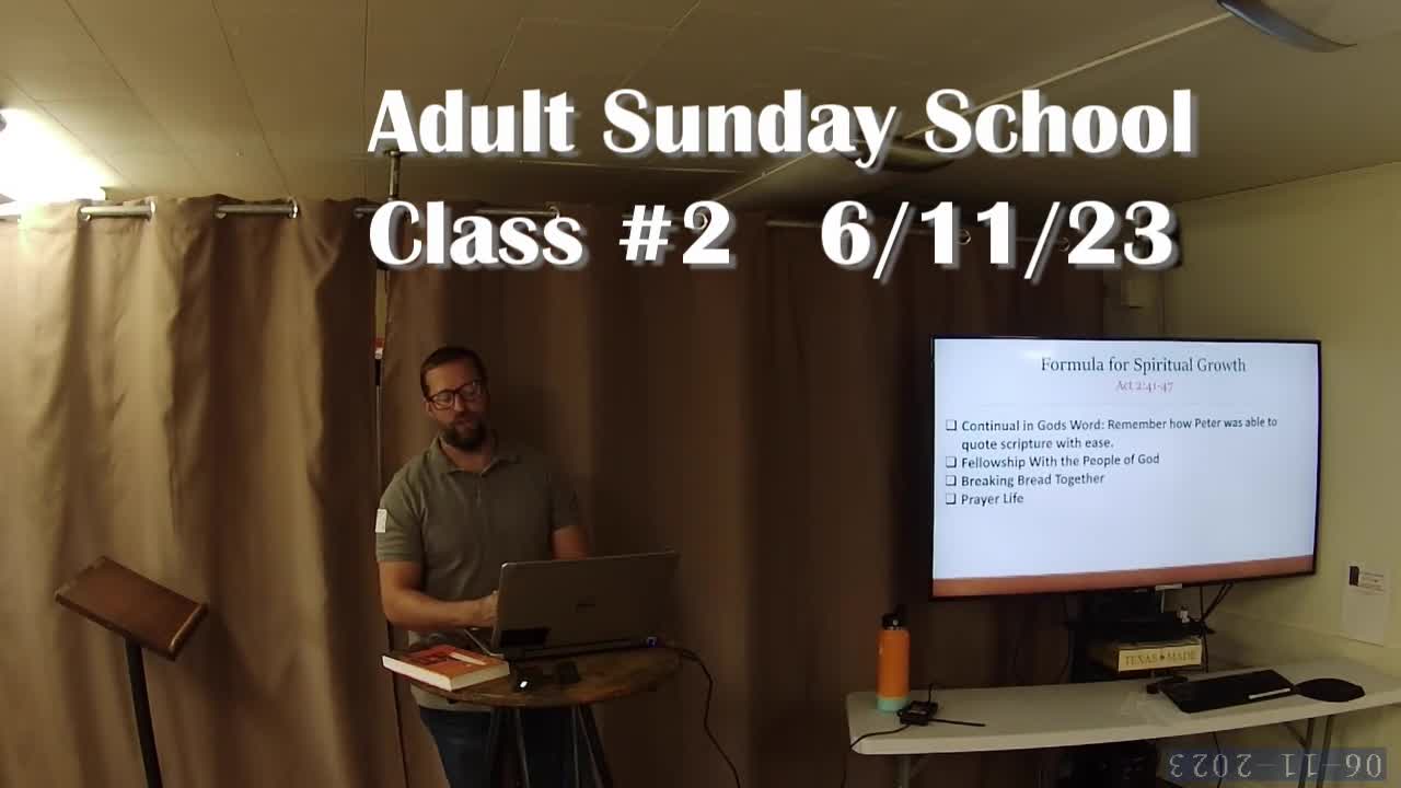 Adult Sunday School 2