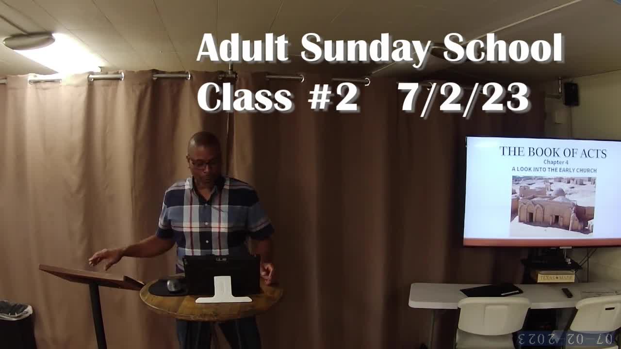 Adult Sunday School 2