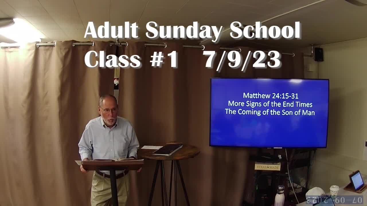 Adult Sunday School 1