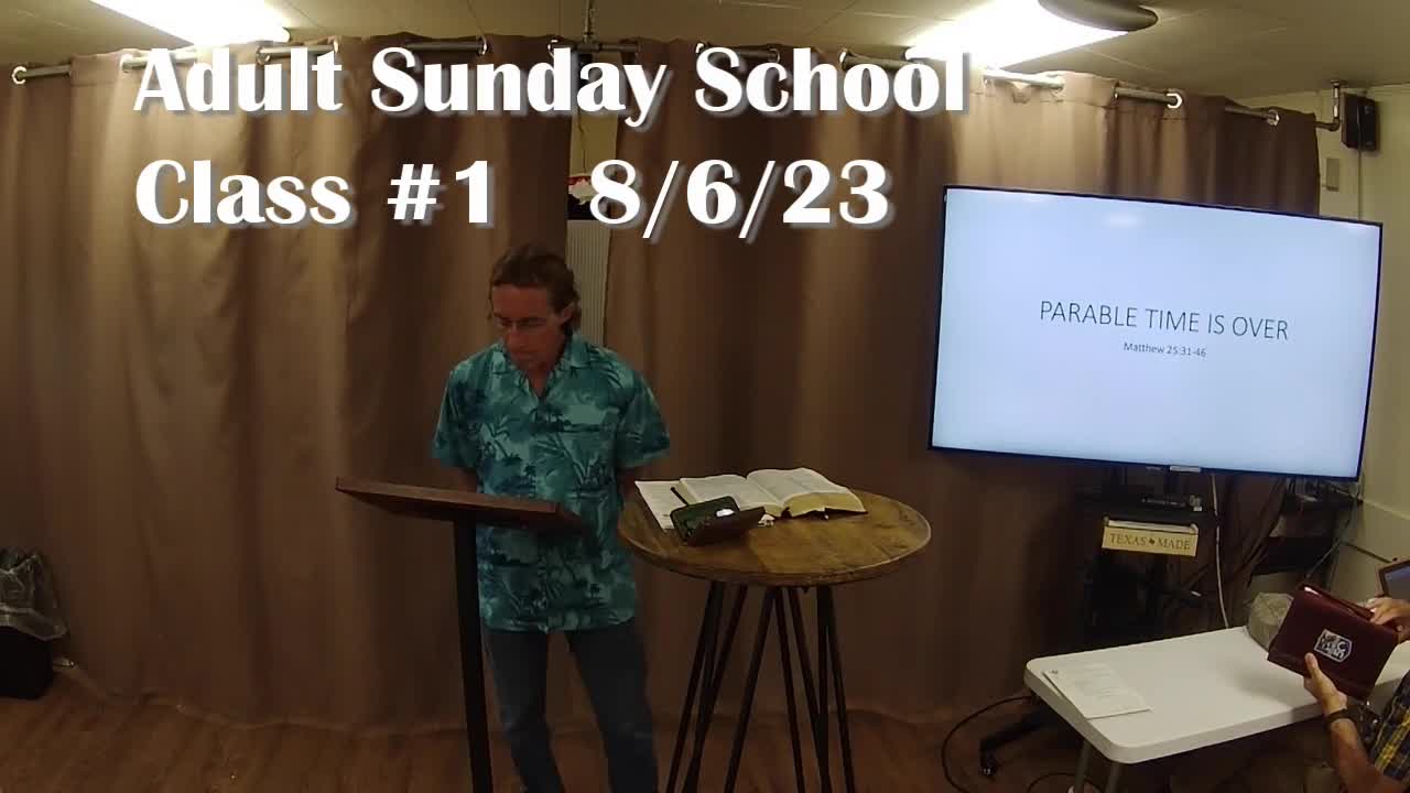 Adult Sunday School 1