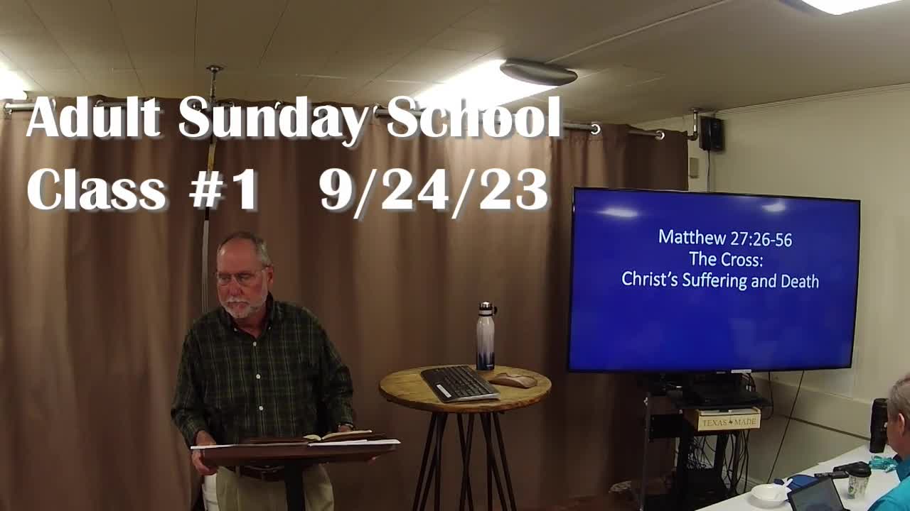 Adult Sunday School 1