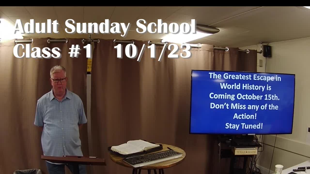 Adult Sunday School 1