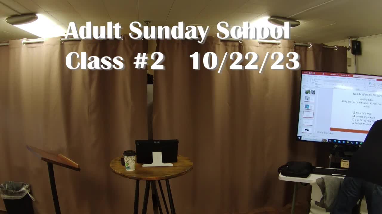 Adult Sunday School 2