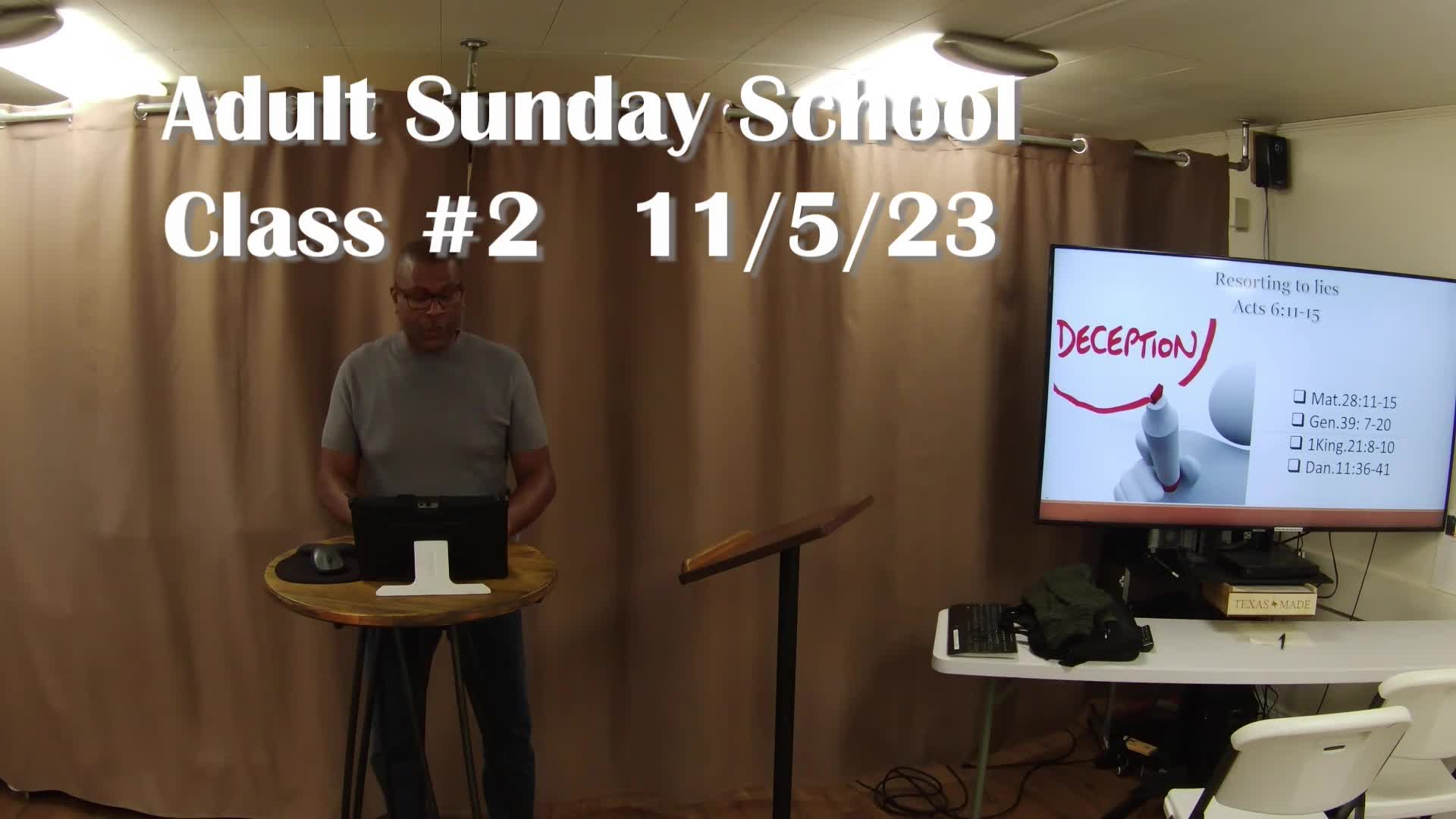 Adult Sunday School 2