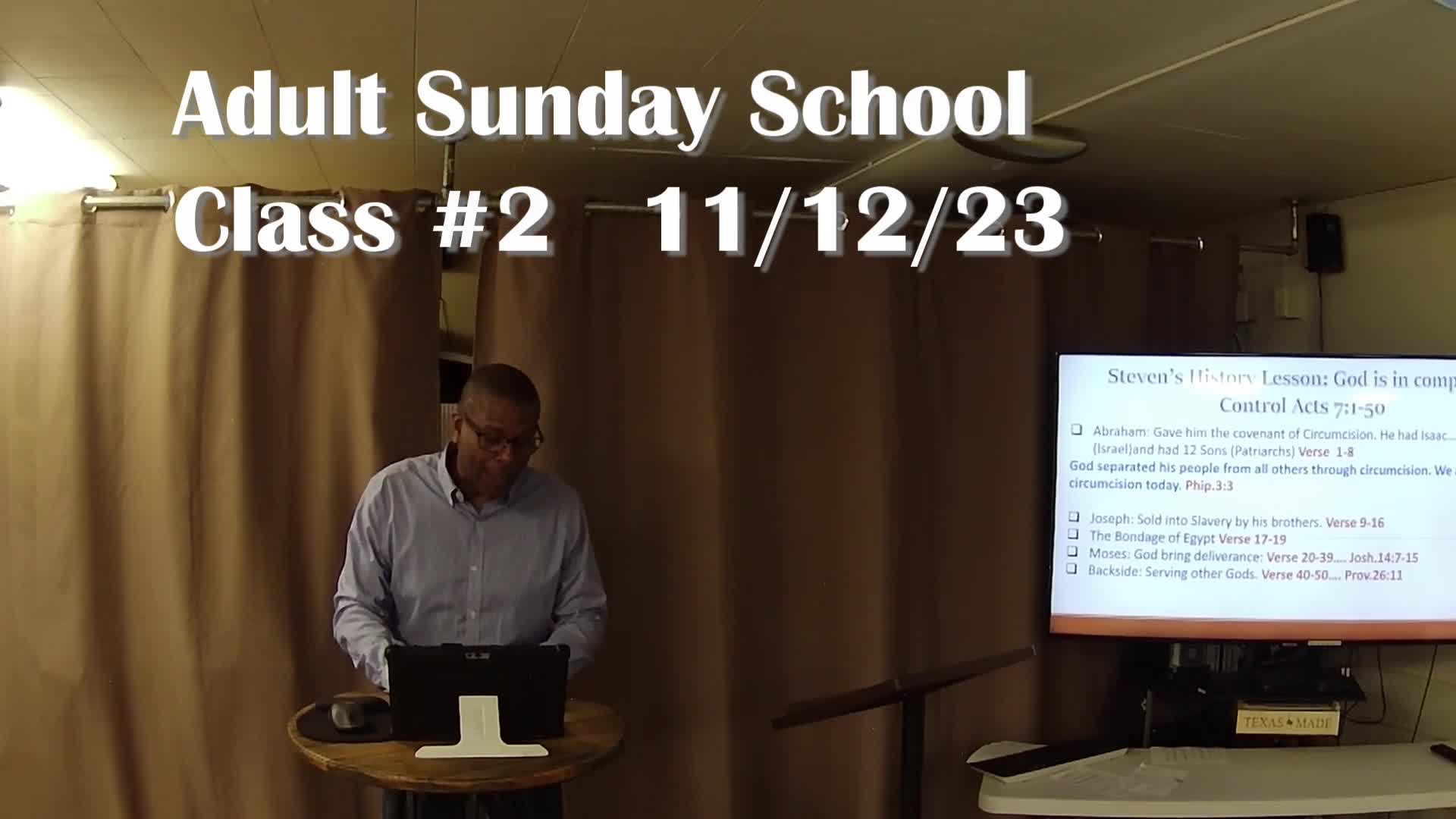 Adult Sunday School 2