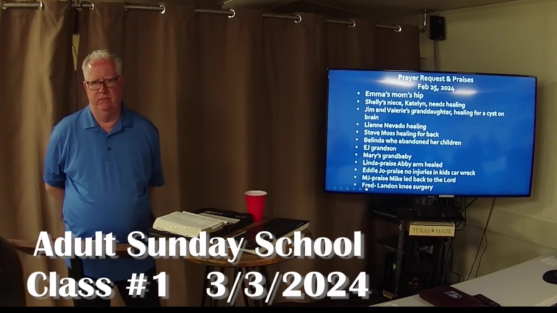 Adult Sunday School 1