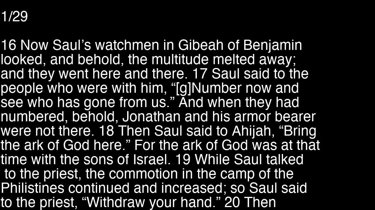 1 Samuel 14  1/29/2025 4:40:29 PM