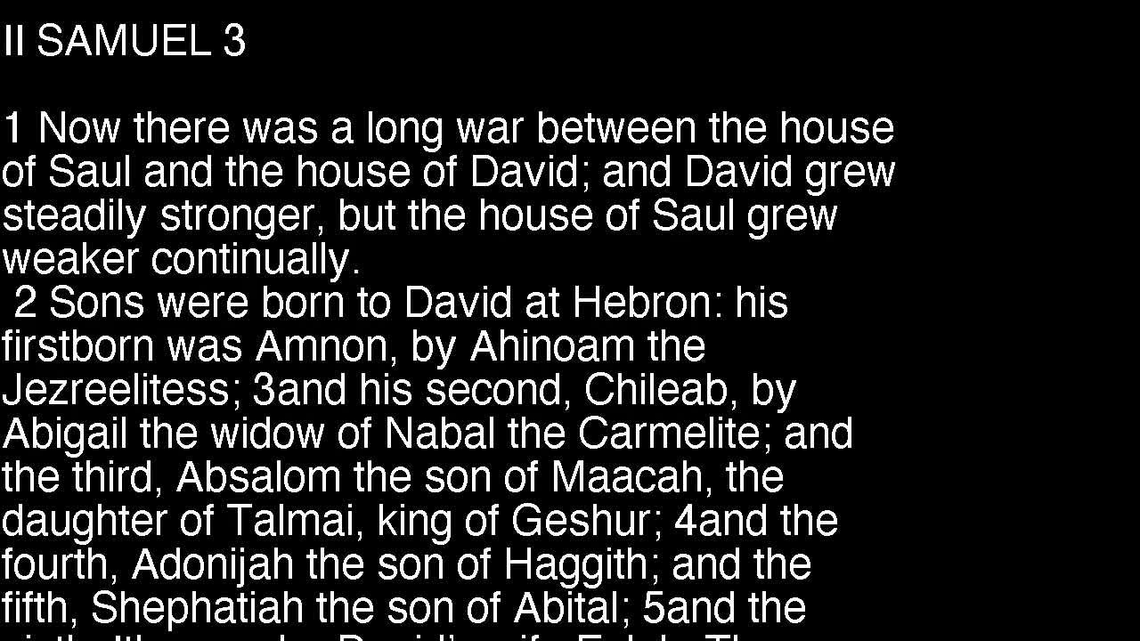 II SAMUEL 3  5/14/2025 4:34:22 PM