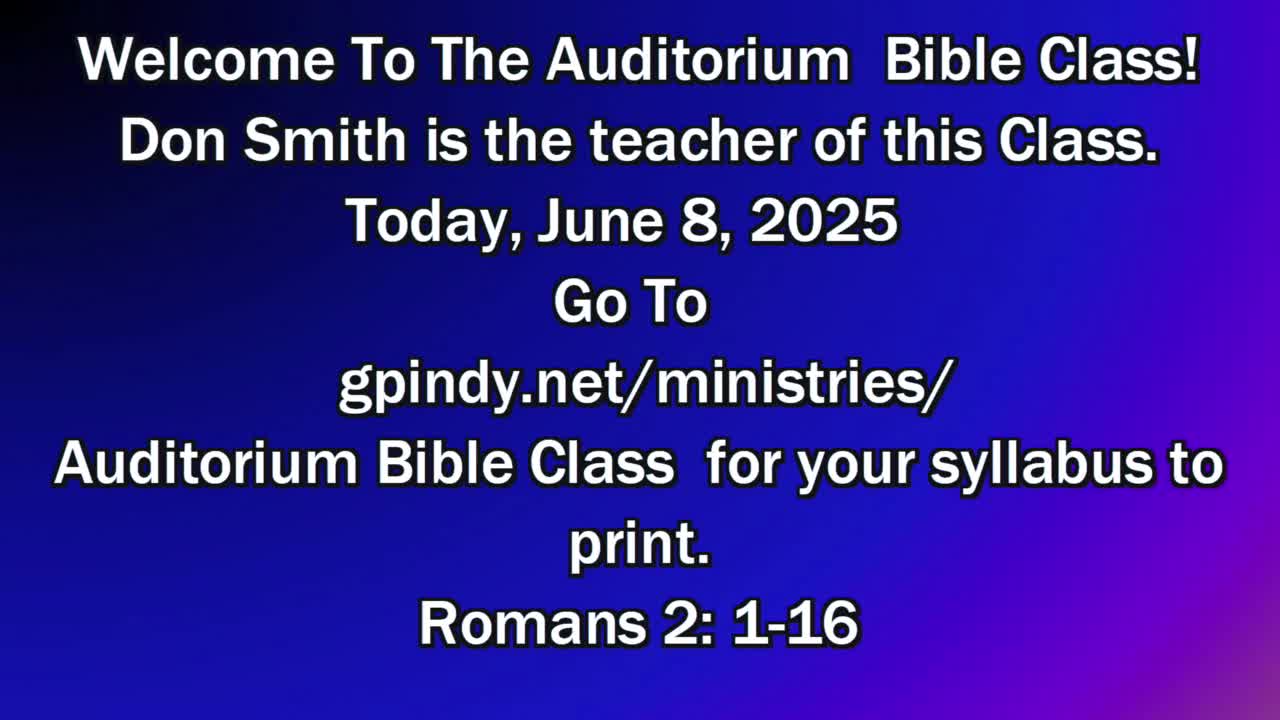 Romans 2: 1-16