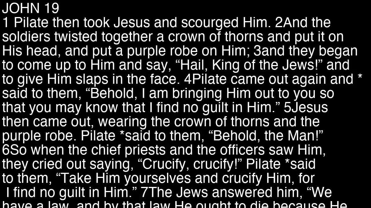 JOHN 19: 1-12.  6/8/2025 11:20:01 AM