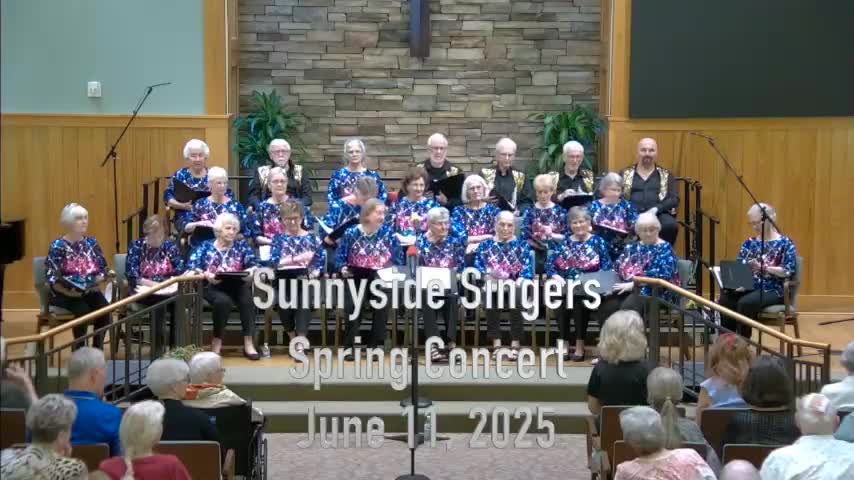 Sunnyside Singers Spring Concert