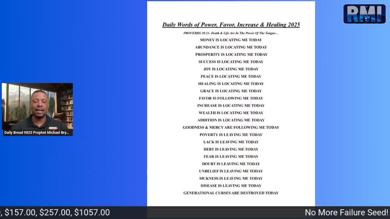 The Daily Bread with Prophet Michael Bryant