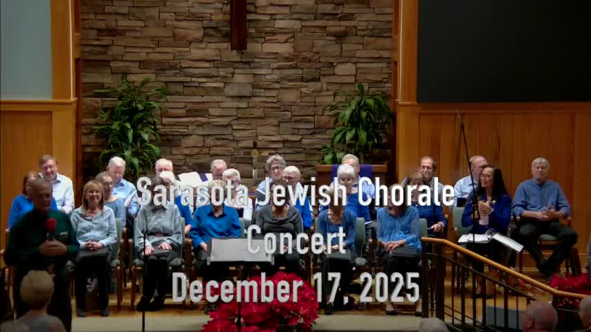 Sarasota Jewish Chorale Concert