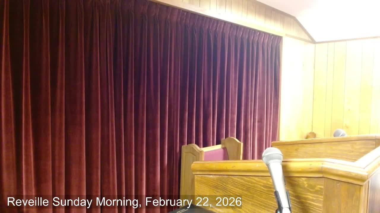 Sunday morning services