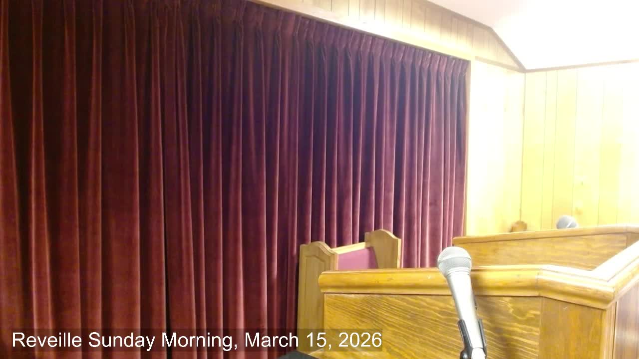 Sunday morning services