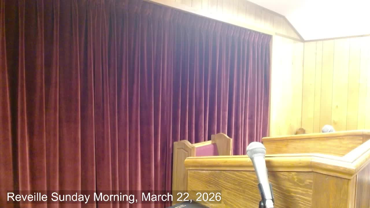 Sunday morning services