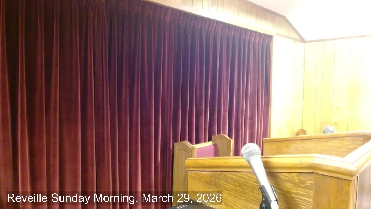 Sunday morning services
