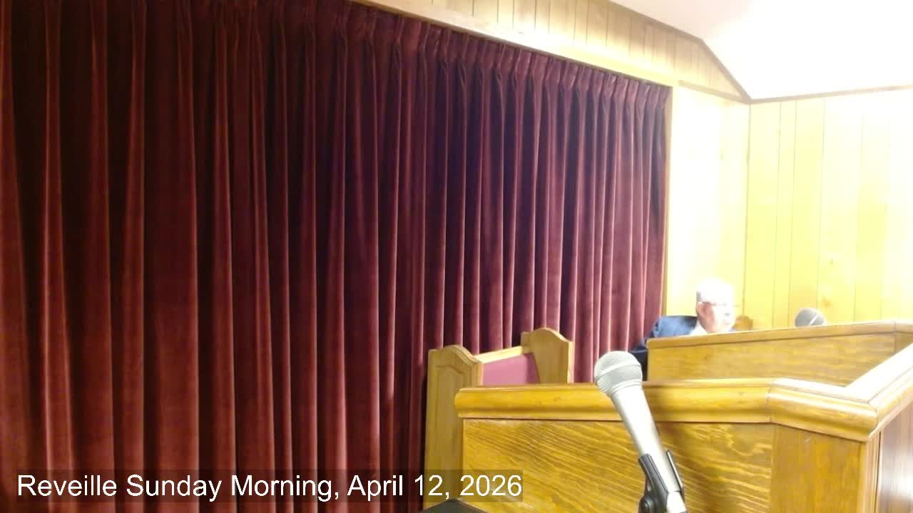 Sunday morning services