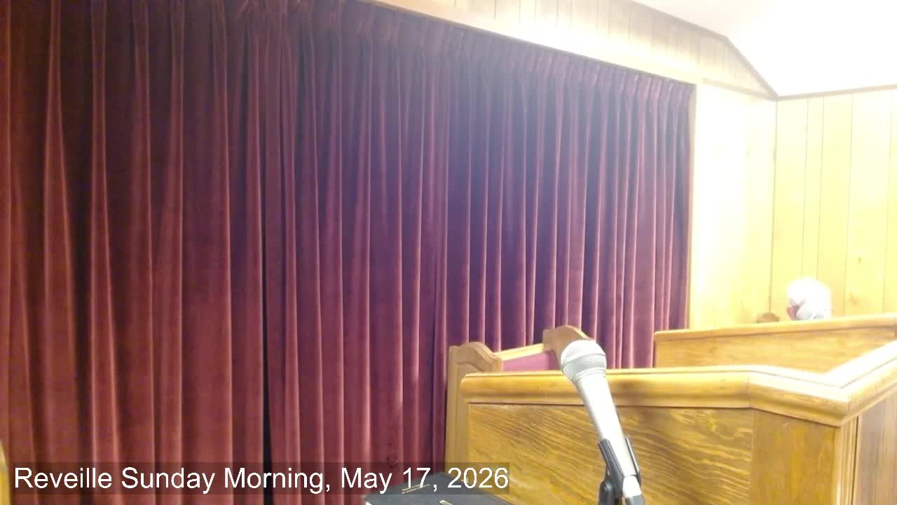 Sunday morning services