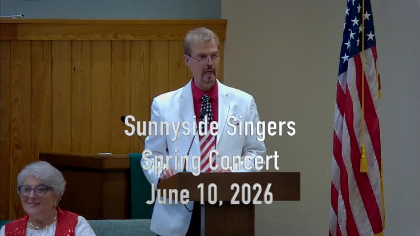 Sunnyside Singers Spring Concert