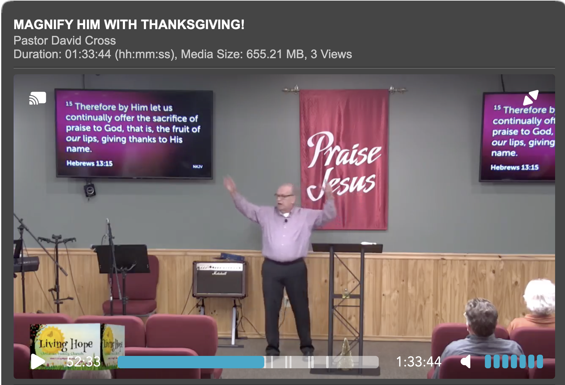 MAGNIFY HIM WITH THANKSGIVING