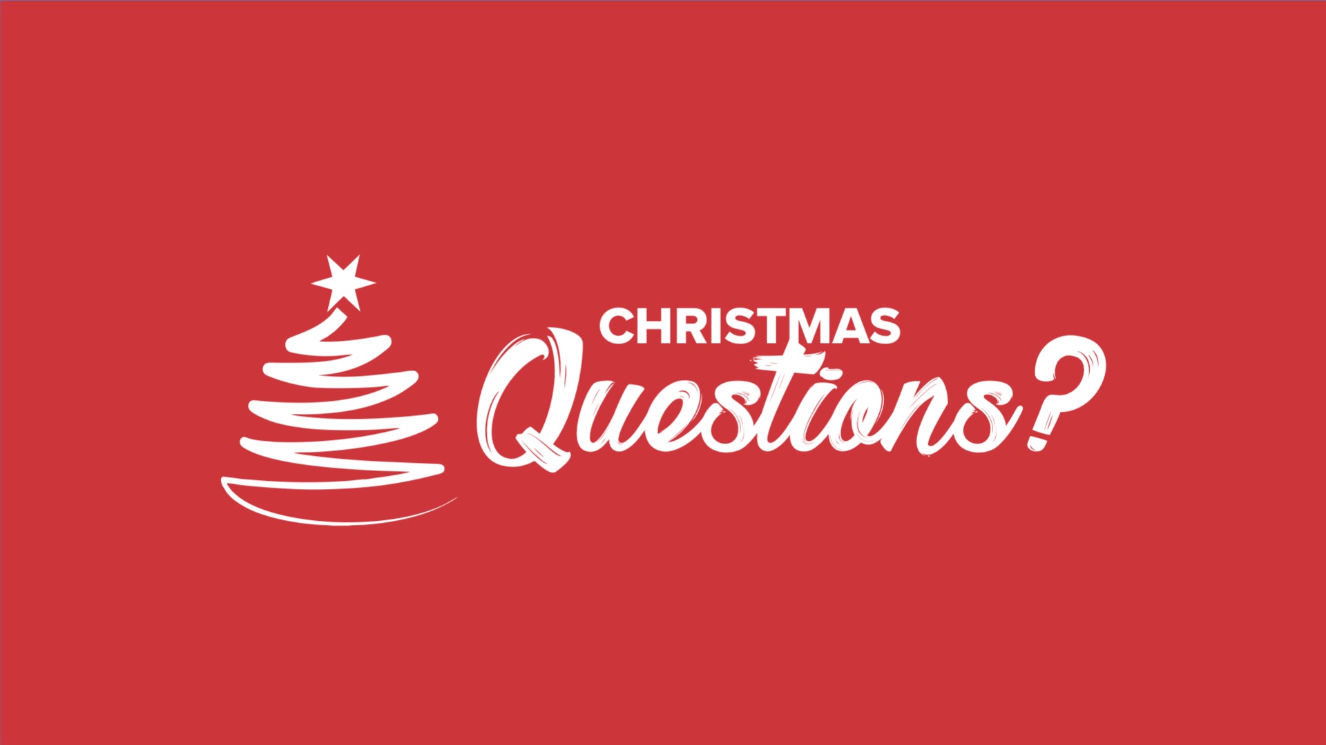 CHRISTMAS QUESTIONS Are You Ready