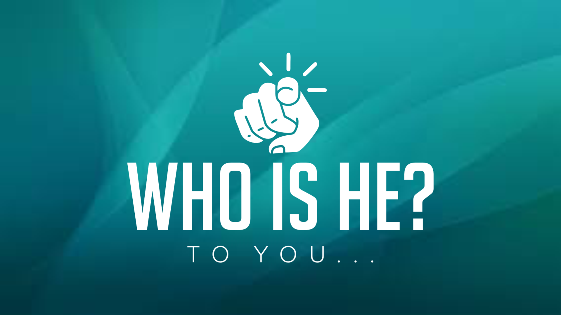 Who is He to You: Savior... AND Lord?