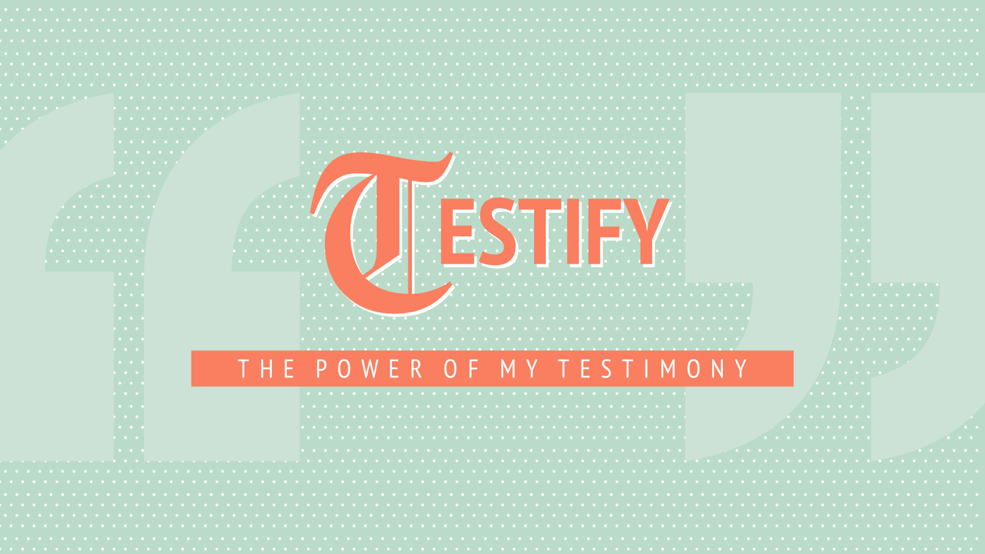 Testify: 5 Testimony-Producing Tests