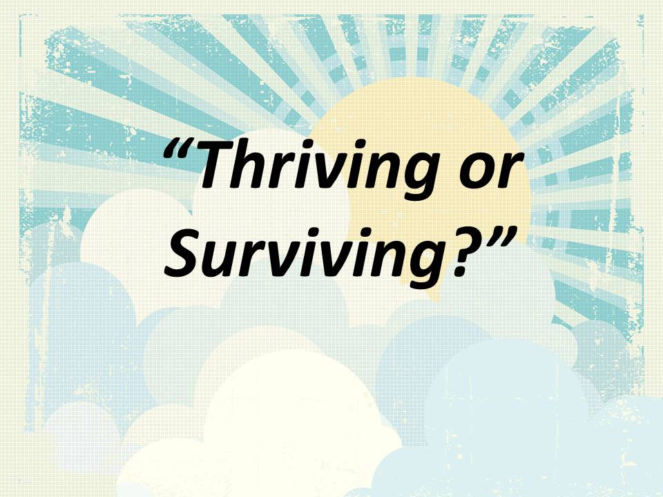 Thriving or Surviving?