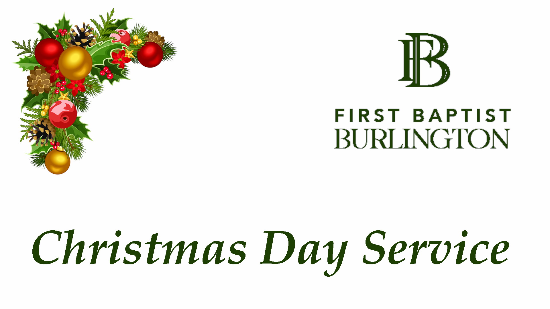 First Baptist Burlington videos