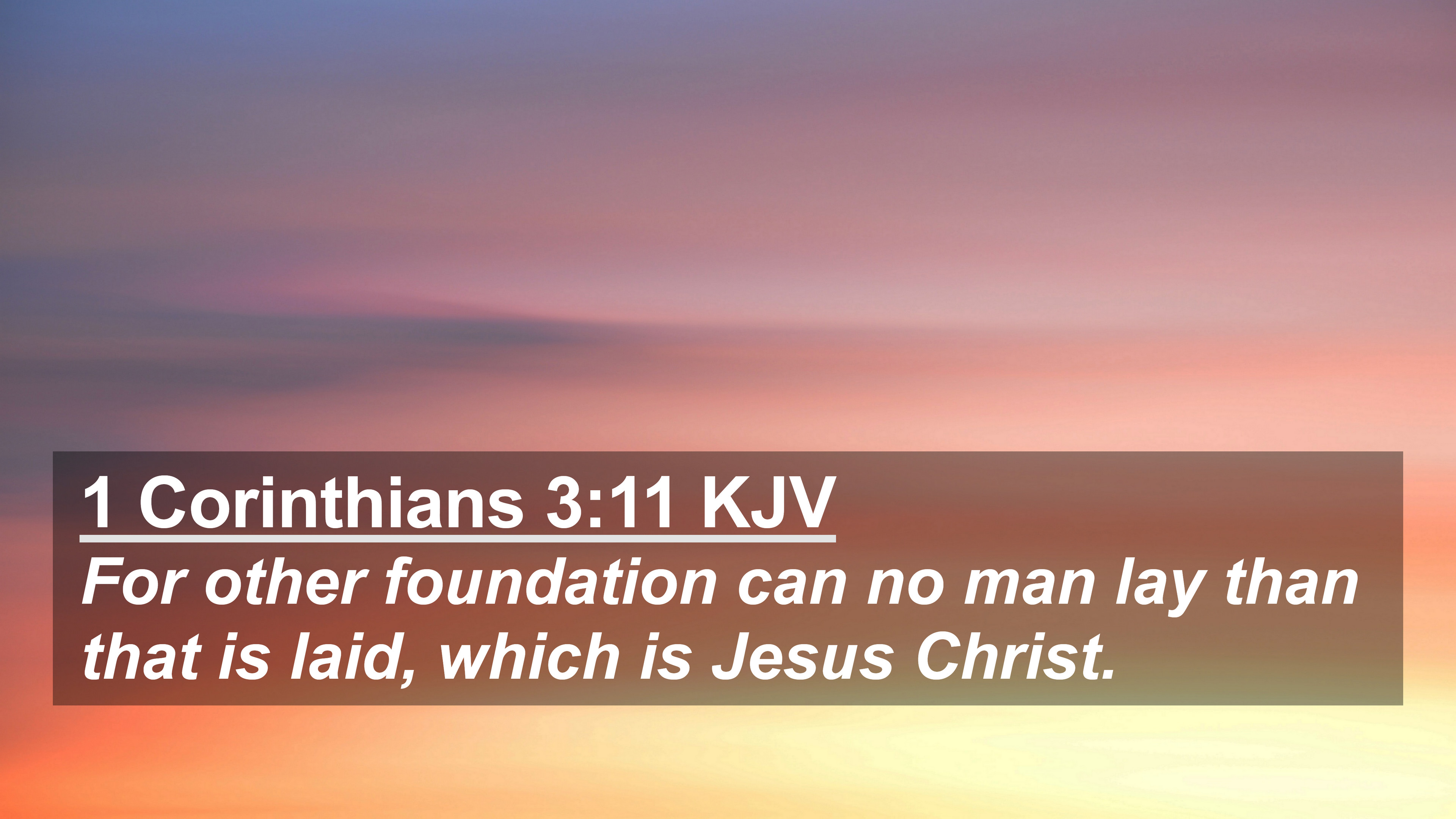 Christ is the Churchs Foundation