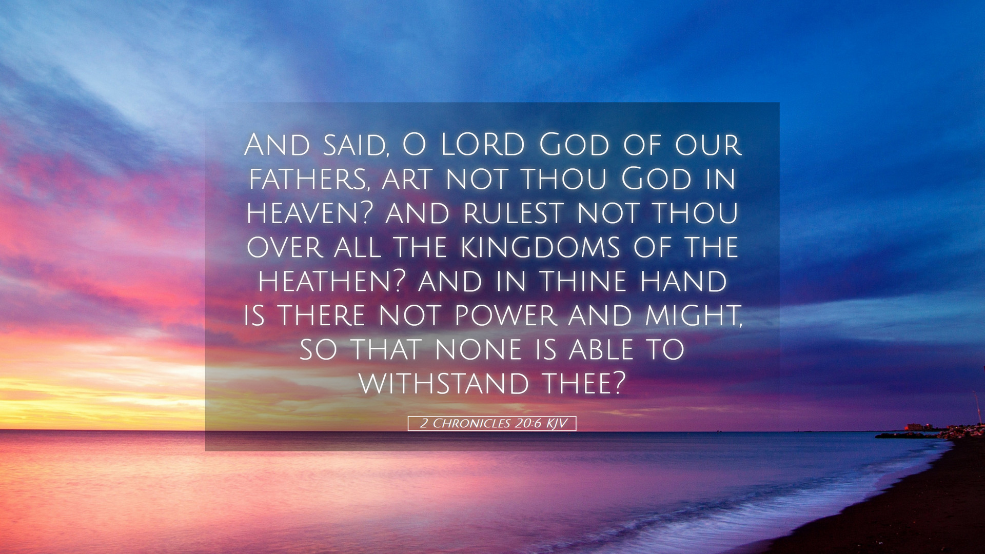 God Is In Control