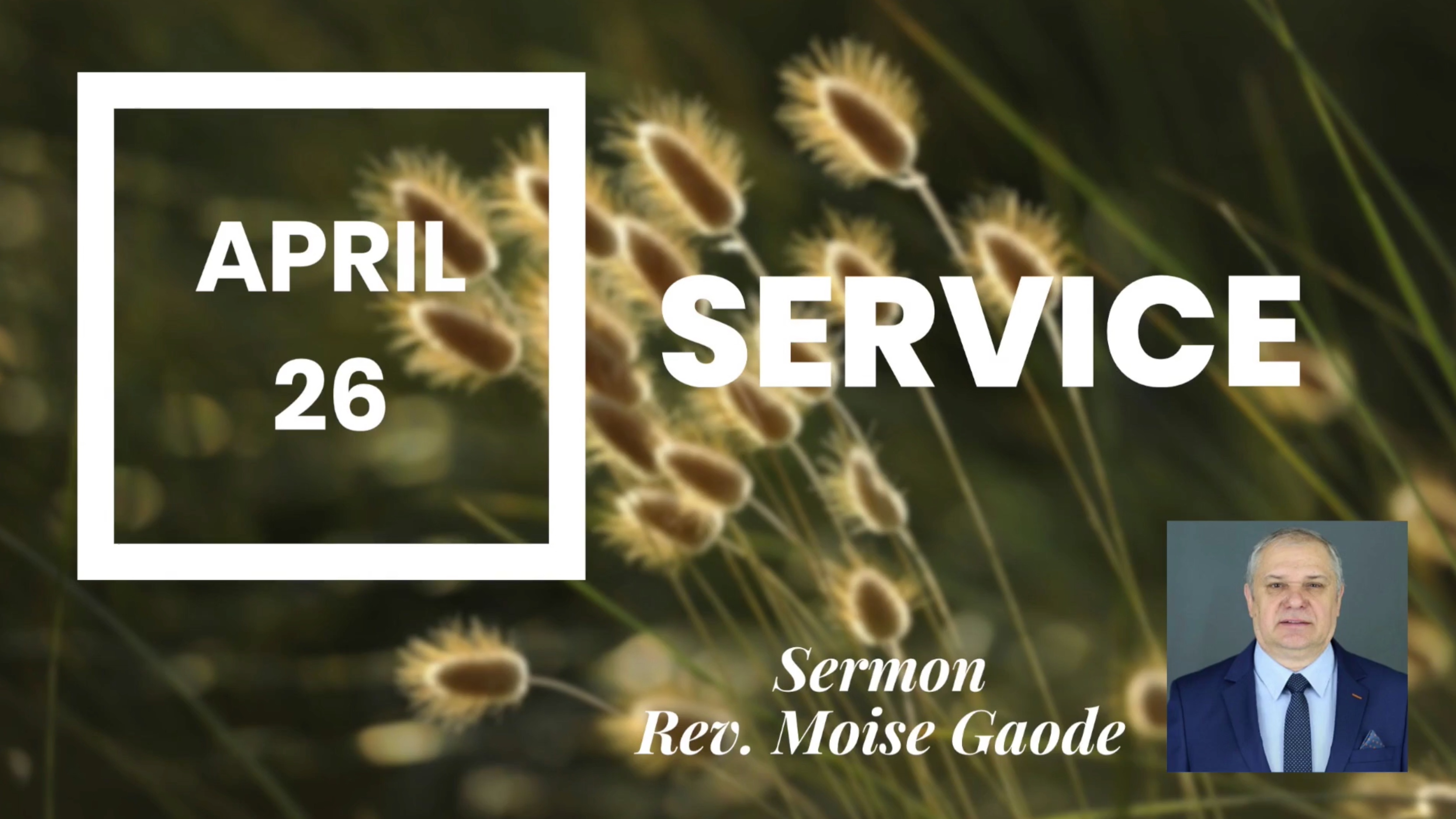April 26 Service 