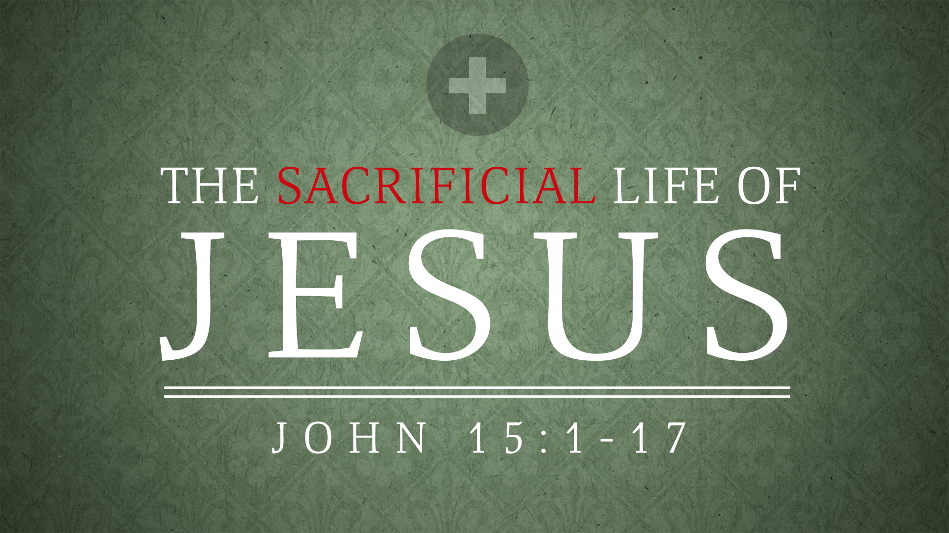 The Sacrificial Life of Jesus